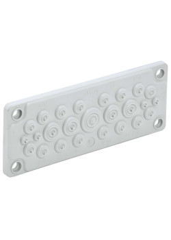 TITAN Ввод кабельный мембранный 25 отверстий d=5-26мм IP65 серый IEK