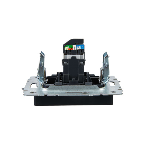 BRITE Розетка компьютерная RJ45 кат.5E РК10-БрГ графит IEK