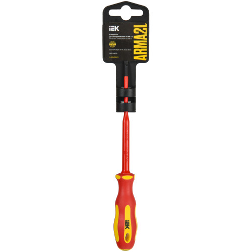 ARMA2L 5 Отвертка диэлектрическая SLIM SL3,5х100 Т2 IEK