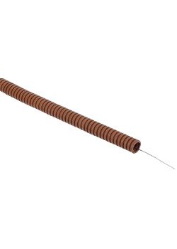 ELASTA Труба гофрированная ПВХ d=16мм с зондом дуб (25м) IEK