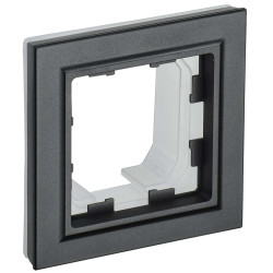 BRITE Рамка 1-местная IP44 РУ-1-БрЧ-44 черный IEK