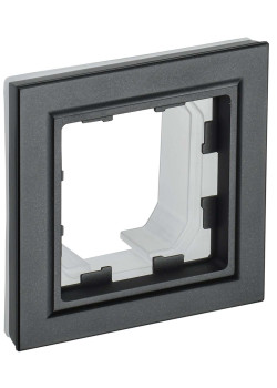 BRITE Рамка 1-местная IP44 РУ-1-БрЧ-44 черный IEK