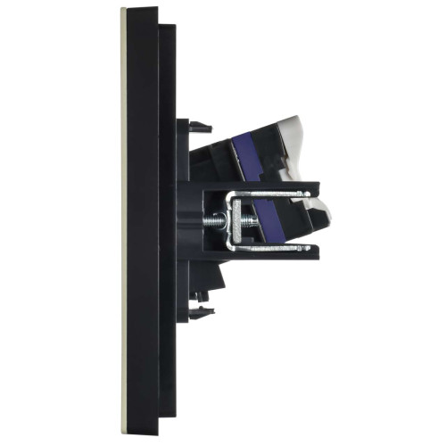 FORTE&PIANO Розетка компьютерная RJ45 кат.6 FP831M металл серый сланец IEK