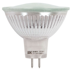 Лампа светодиодная MR16 софит 5Вт 330Лм 230В 3000К GU5.3 IEK-eco