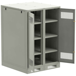 ITK LINEA B Шкаф (пустой) 1350х900х950мм двустворчатая металлическая дверь серый