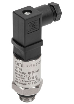Преобразователь избыточного давления PPT10 0,5% 0-16Бар 0-10В G1/4 Mini 4-pin ONI