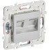SKANDY Розетка компьютерная двойная RJ45 кат.5E SK-K03S серебряный IEK