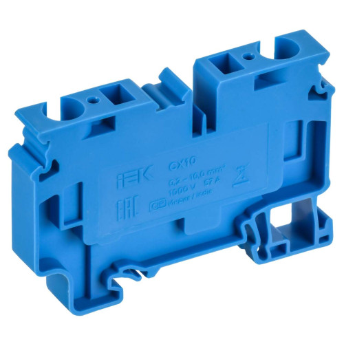 ARMAFIX Клемма пружинная CX10 BU 10мм2 проходная синяя IEK