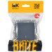 BRITE Выключатель 1-клавишный проходной с индикацией 10А ВС10-1-7-БрМ маренго IEK