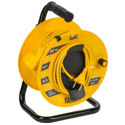 GARDEN Катушка УК30 1 место без заземления с термозащитой 2х0,75мм2 30м IEK
