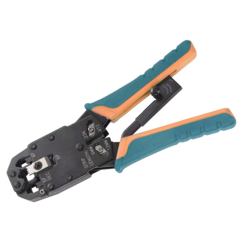 ITK Инструмент обжимной для RJ50/RJ45/RJ12/RJ11 синий