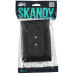 SKANDY Розетка 2-местная без заземления с защитными шторками 10А в сборе SK-R09Bl черный IEK