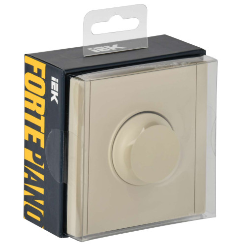 FORTE&PIANO Светорегулятор поворотно-нажимной 600Вт FP454 ваниль IEK FORTE&PIANO Светорегулятор поворотно-нажимной 600Вт FP454 ваниль IEK