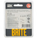 BRITE Рамка 1-местная РУ-1-2-Бр стекло дымчатый RE IEK