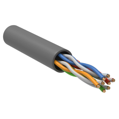 Витая пара U/UTP кат.5E 24AWG 4 пары PVC 1м серый РФ/Т GENERICA