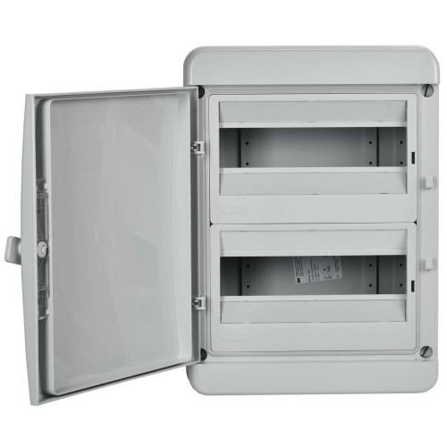 TEKFOR Корпус пластиковый КМПн-24 IP65 серая непрозрачная дверь IEK