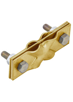 Зажим заземления диагональный полоса/пруток-полоса/пруток латунь IEK