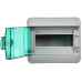 TEKFOR Корпус пластиковый КМПн-8 IP65 зеленая прозрачная дверь IEK