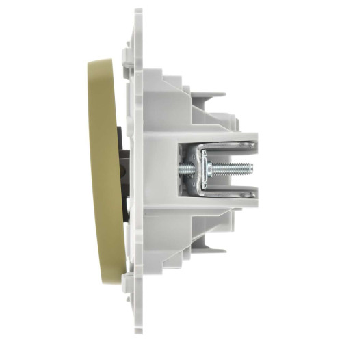 FLITE Выключатель 1-клавишный 10А ВС11-1-0-ФлО оливковый IEK