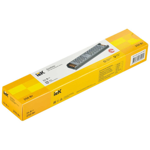 Драйвер LED ИПСН-PRO 250Вт 24В клеммы IP20 IEK