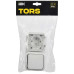 TORS Блок розетка + выключатель горизонтальный 16А IP55 TS342 белый IEK