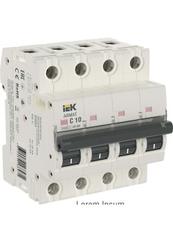 ARMAT Автоматический выключатель M10N 4P C 10А IEK