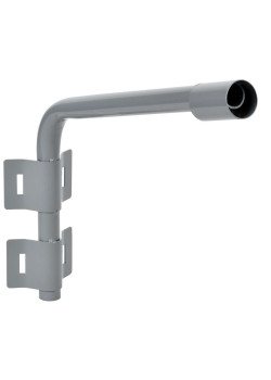 Кронштейн КР-2 D=48мм L=500мм под монтажную ленту 2 хомута серый IEK