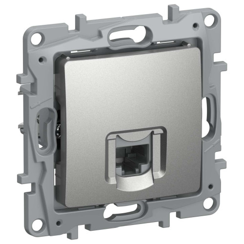IEKETIKA Розетка компьютерная RJ45 категория 6 UTP 6724531 алюминий IEK