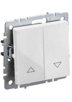 BRITE Выключатель жалюзи 10А ВС10-1-5-БрБ белый IEK