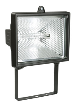 Прожектор галогенный ИО500 IP54 черный IEK