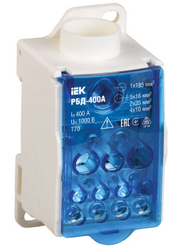 Блок распределительный РБД-400А на DIN-рейку IEK