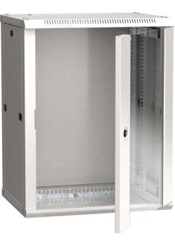 ITK Шкаф настенный LINEA W 12U 600х450мм дверь стекло RAL 7035