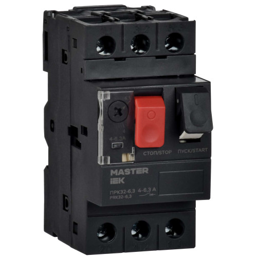 Пускатель ПРК32-6,3 In=6,3A Ir=4-6,3A Ue 660В IEK