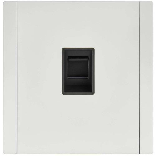 FORTE&PIANO Розетка компьютерная RJ45 кат.6 FP231M металл белый IEK