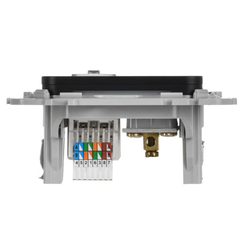 FLITE Розетка 2-местная RJ45/TV категория 5Е UTP РКТВ5е-2-0-ФлЧ черный IEK