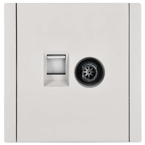 FORTE&PIANO Розетка двойная TV+RJ45 кат.5E FP236 белый IEK