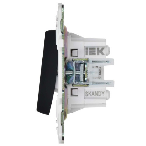 SKANDY Выключатель 2-клавишный перекрестный 10А SK-V06G графит IEK
