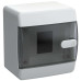 UNION Compact Корпус пластиковый ЩРН-П-4 IP41 черная прозрачная дверь IEK