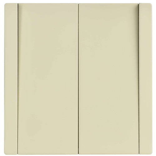 FORTE&PIANO Выключатель 2-клавишный проходной 10А FP807M металл серый сланец IEK