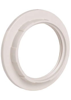 Кольцо абажурное КП27-К02 к патрону Е27 пластик белый (индивидуальный пакет) IEK