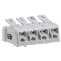 Клемма пружинная соединительная КСПн4-2L+N+PE IEK