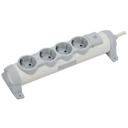 COMFORT Удлинитель У04К 4 места 2P+PE 5м 3х1,5мм2 16А белый IEK