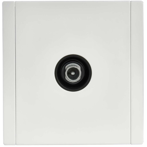 FORTE&PIANO Розетка TV проходная FP229M металл белый IEK