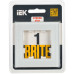 BRITE Рамка 1-местная РУ-1-2-Бр стекло белый матовый IEK
