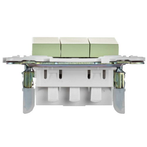 SKANDY Выключатель 3-клавишный 10А SK-V11G мятный IEK