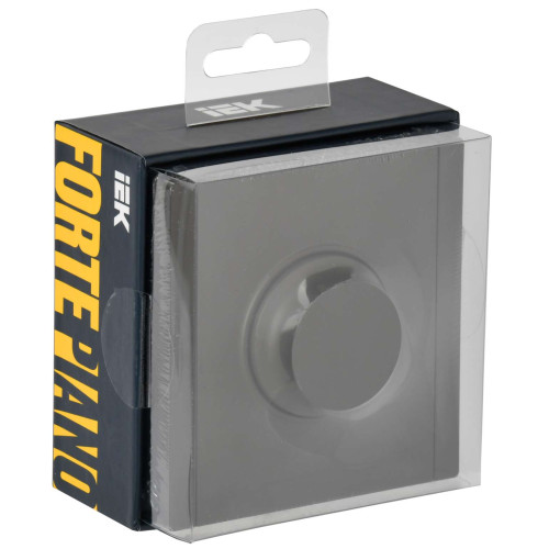 FORTE&PIANO Светорегулятор поворотно-нажимной 600Вт FP354 серый IEK FORTE&PIANO Светорегулятор поворотно-нажимной 600Вт FP354 серый IEK