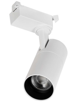 Светильник светодиодный трековый ДТО 1301 10Вт 4000К однофазный 24град белый IEK