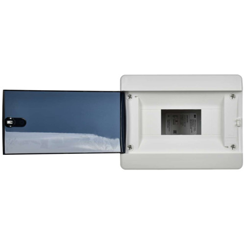UNION Compact Корпус пластиковый ЩРВ-П-8 IP41 черная прозрачная дверь IEK