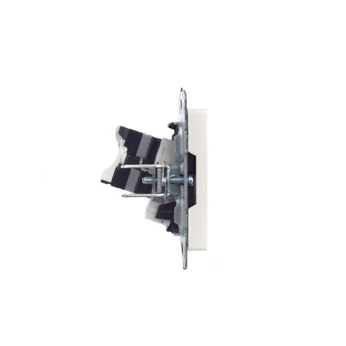 BRITE Розетка двойная RJ11+RJ45 кат.5E РК/Т12-БрЖ жемчуг IEK