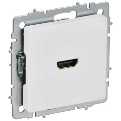 BRITE Розетка HDMI РHDMI-0-БрАБ арктический белый IEK